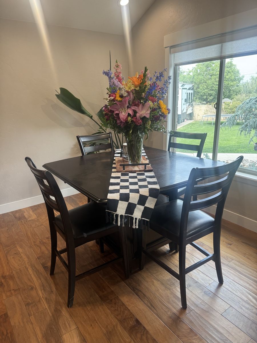 Kitchen table with four chairs