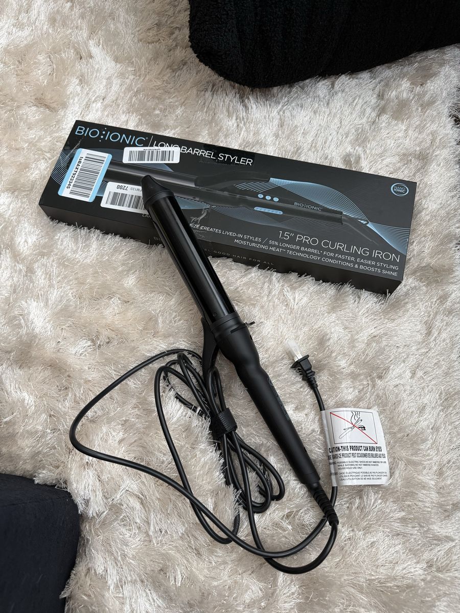 Bioionic Long barrel 1.5” curling iron