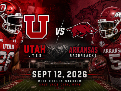 (2) 2026 Utah Football vs Arkansas Sept 12 - Section E35, row 43, seats 24 & 25