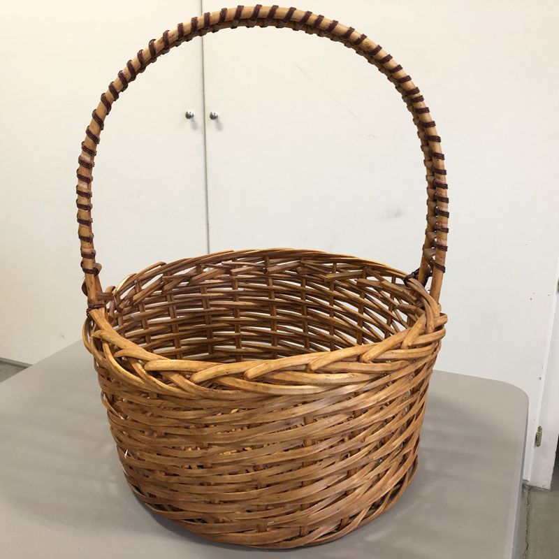 Large 20" Tall Woven Basket with Handle