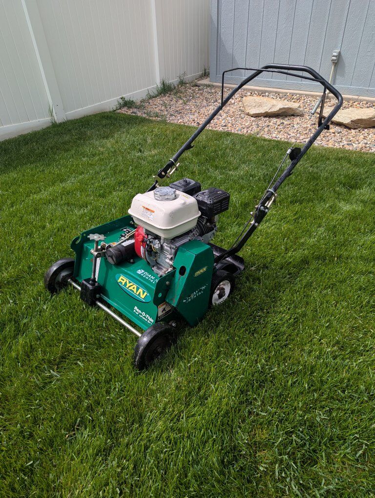 Ryan 22" power rake/ dethatcher (For Rent)
