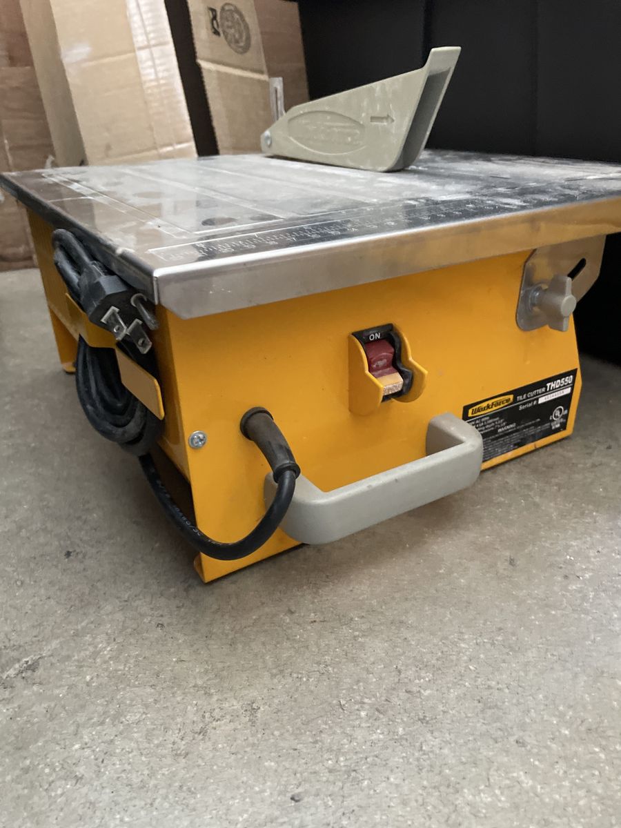WorkForce THD550 7" Wet Tile Saw Cutter 120V 550W Max Depth 1 3/8" UL Listed