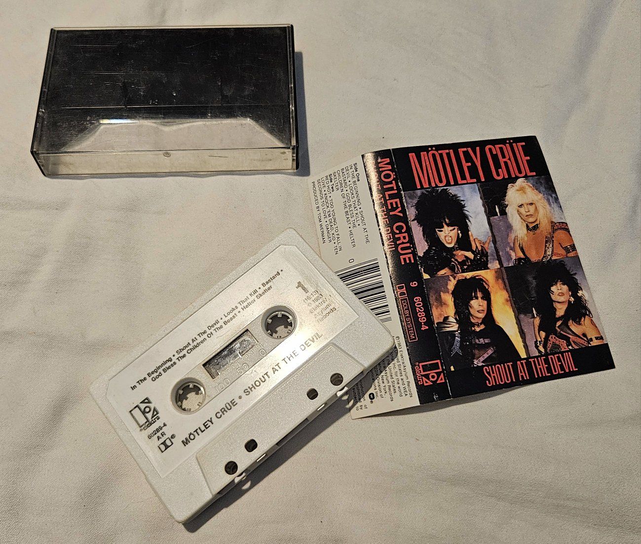 Vintage Mötley Crüe - Shout At The Devil Cassette Tape (1983) Original Pressing