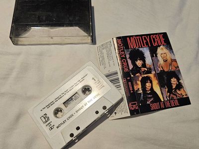Vintage Mötley Crüe - Shout At The Devil Cassette Tape (1983) Original Pressing