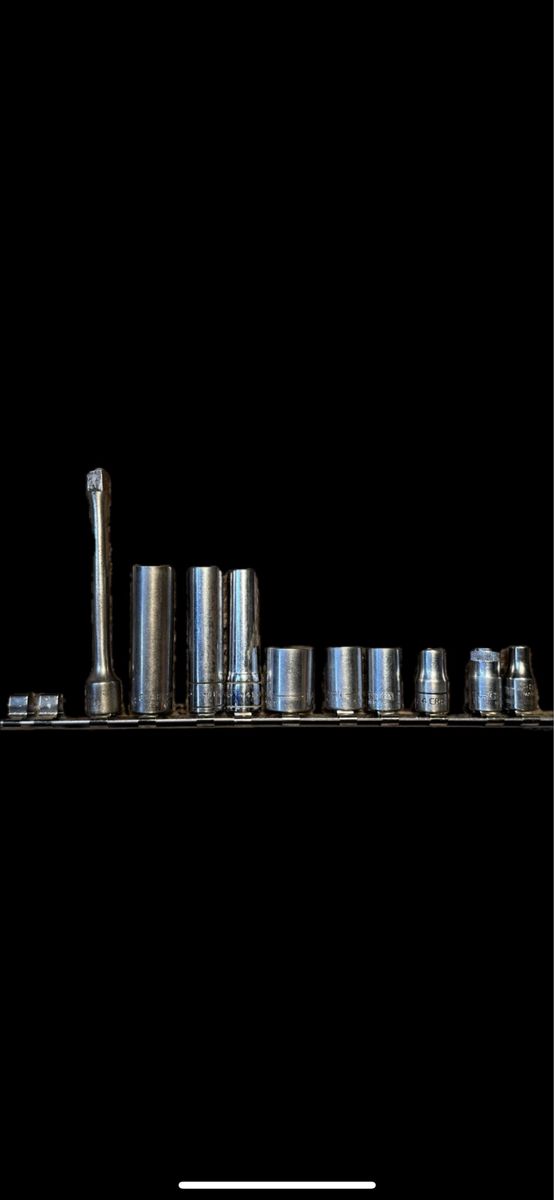 Craftsman USA 1/4 in. SAE Metric Socket Set Extension with Organizer Rail 