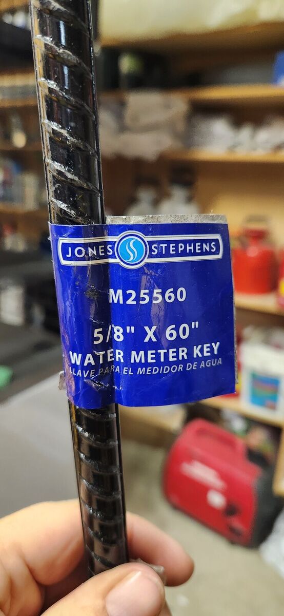 Jones Stephens M25560 Water Meter Key, 5/8-Inch x 60-Inch