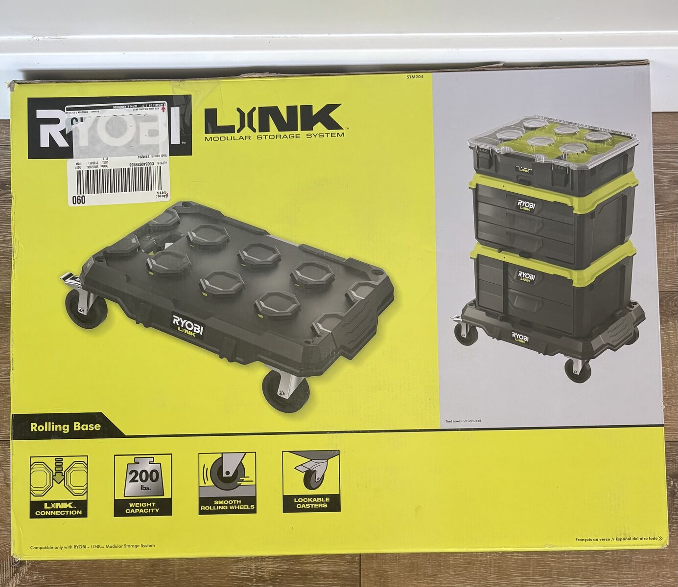 NEW Ryobi LINK Modular Dolly Multi-Purpose Rolling Base