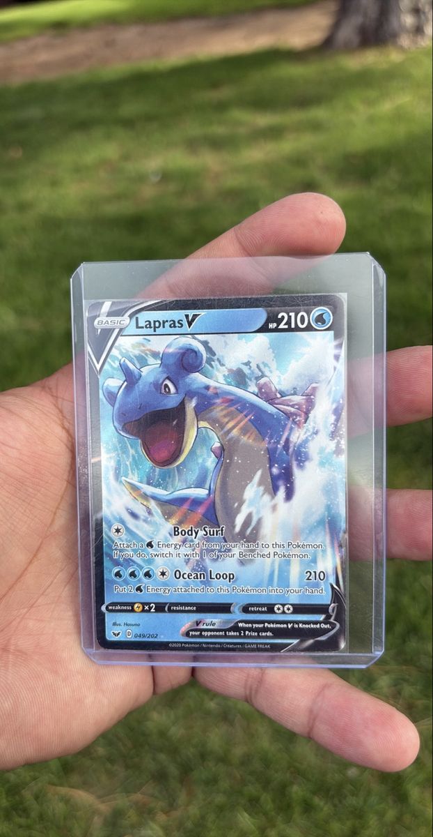 Pokemon Lapras V 049/202 Full Art Ultra Rare Trading Card