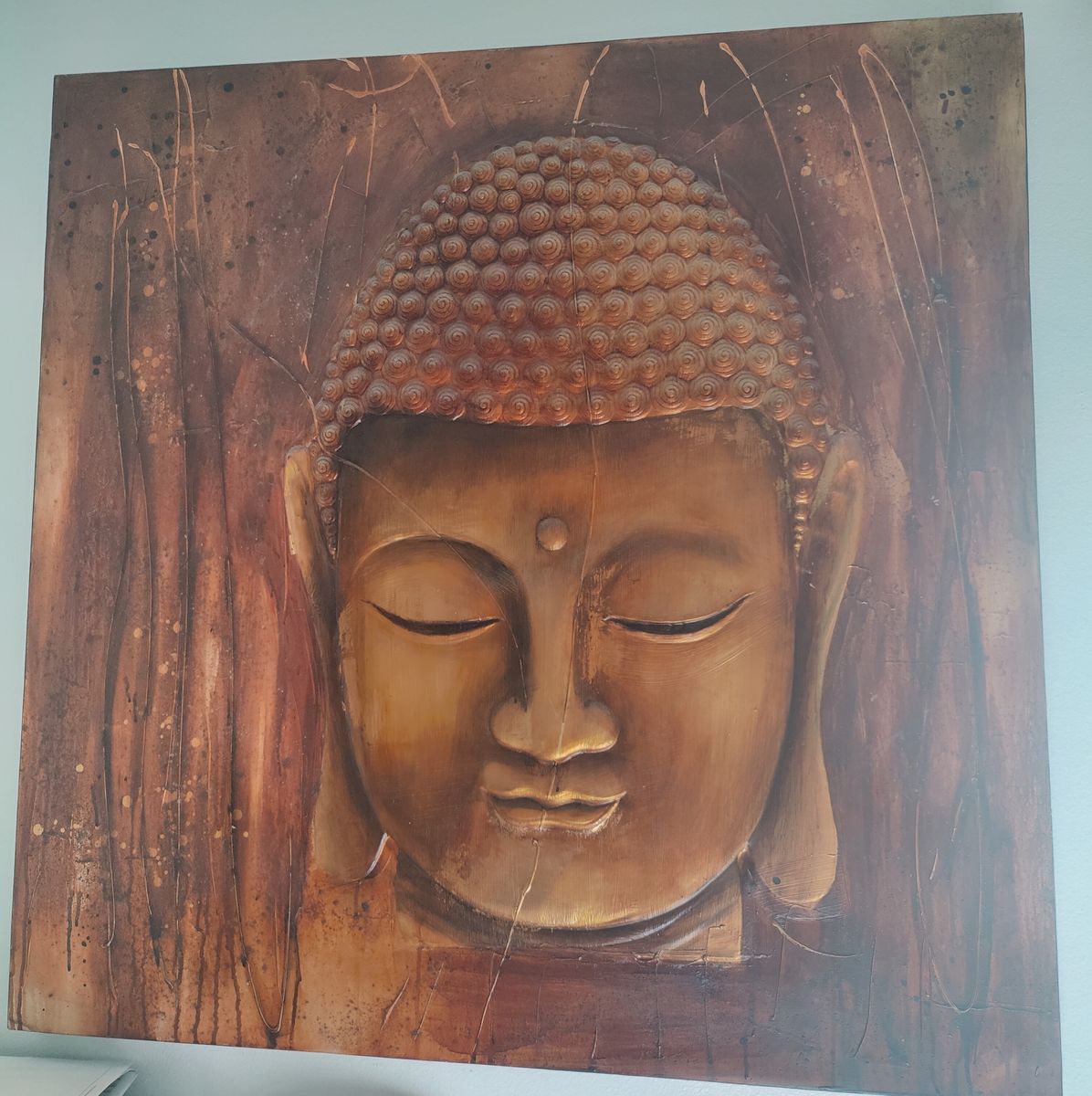 Large Buddha on Canvas