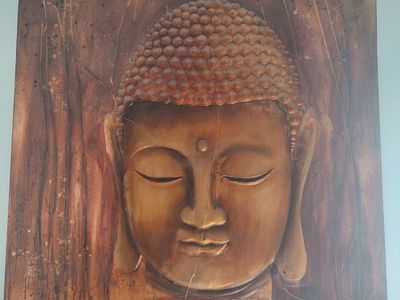 Large Buddha on Canvas