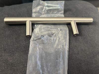 % Kitchen Handles Brushed Nickel 6 inch, 3 inch Center Holes