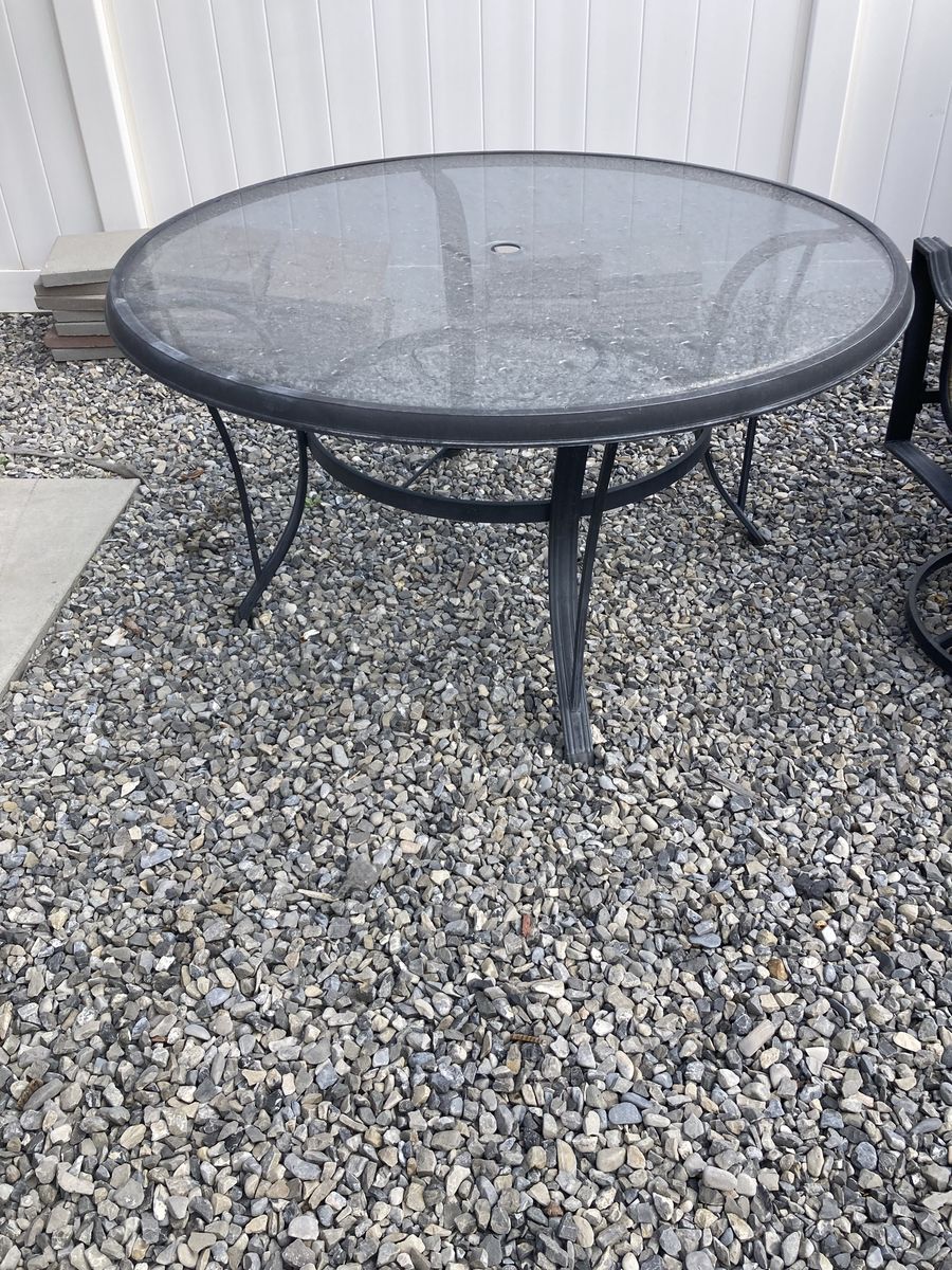 Patio table and chairs