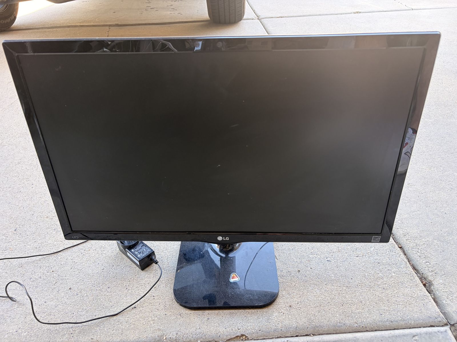 LG Desktop Monitor with Stand and Power Adapter