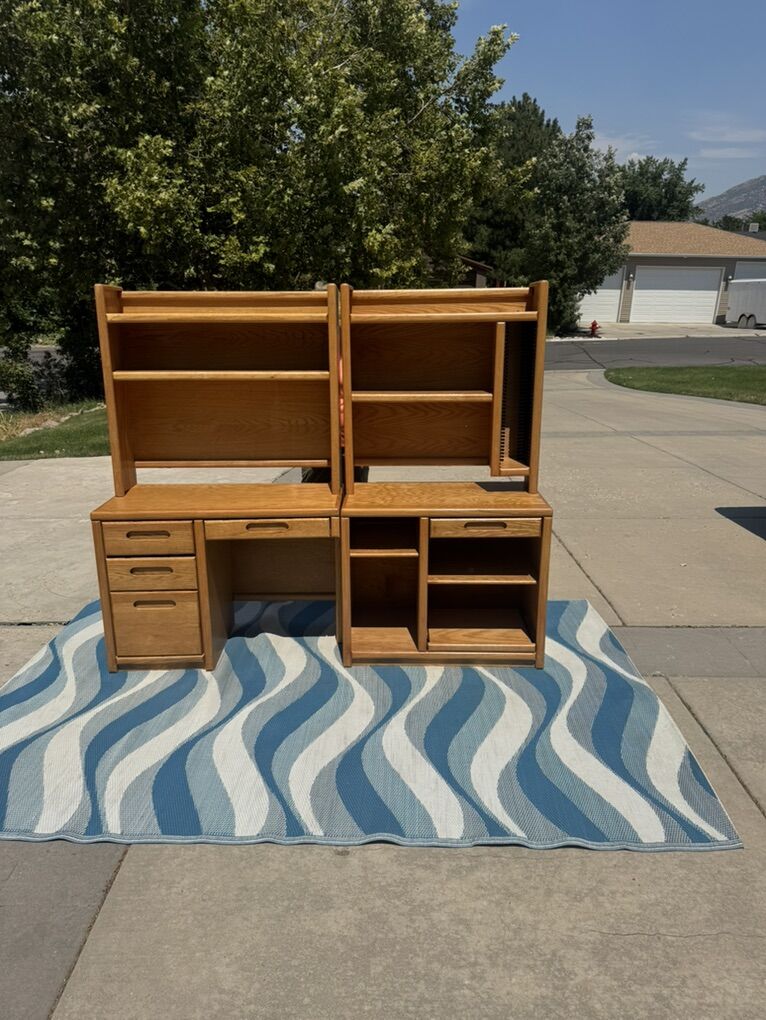 2 pc. Matching Wooden Desk Set Aspen Furniture