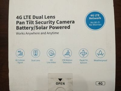 4G LTE Pan Tilt Security Camera Battery/Solar