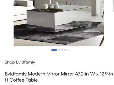 Modern MIrror Coffee Table