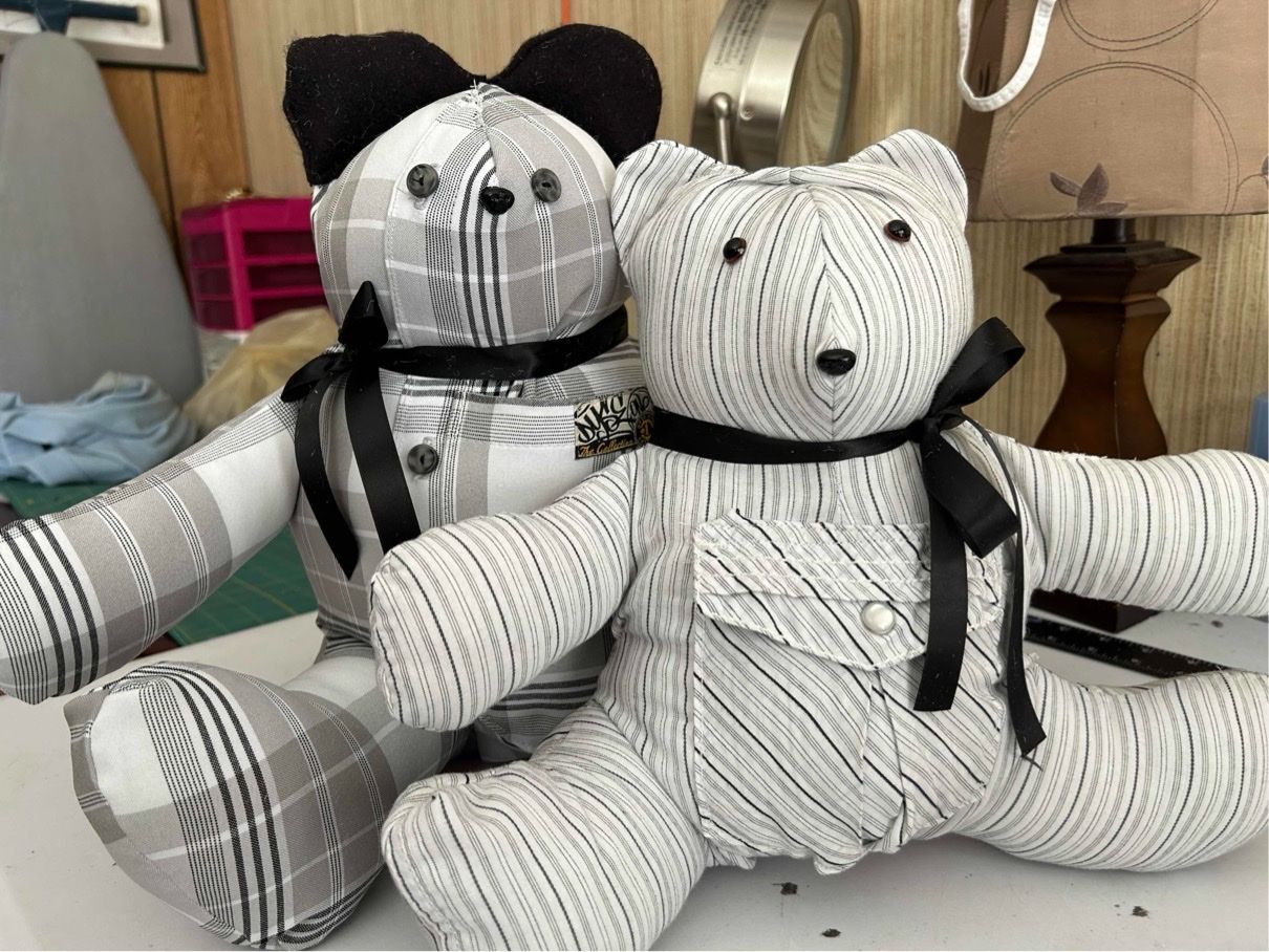 Custom Memory Bears from Loved One's Clothing - Unique Personalized Keepsake, Handmade