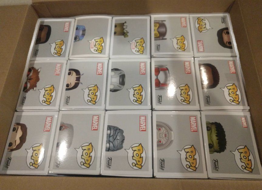Funko POP! Marvel, DC, and more - 129 Assorted Figures - Collectible