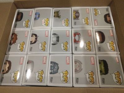 Funko POP! Marvel, DC, and more - 129 Assorted Figures - Collectible