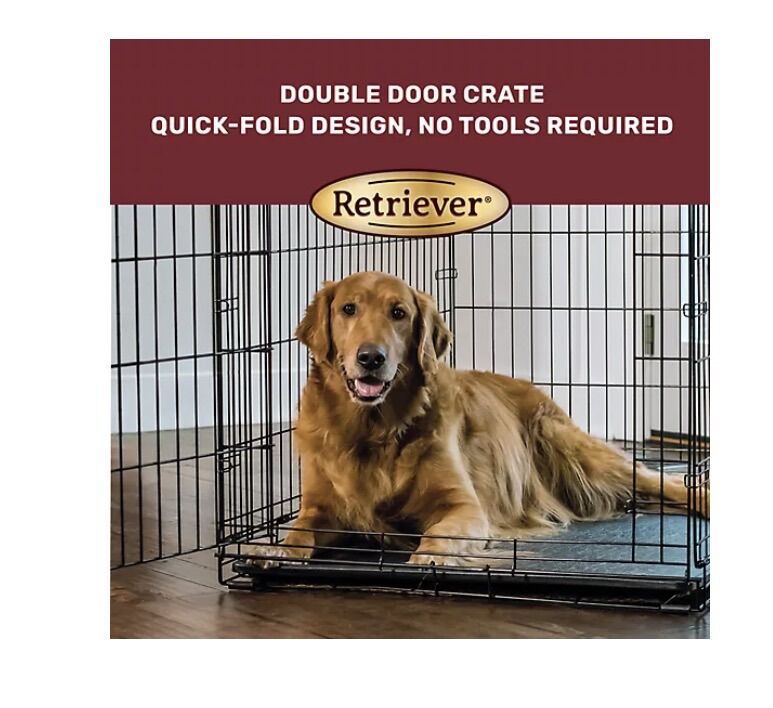 Retriever Dog Kennel Large Double Door NEW IN BOX!