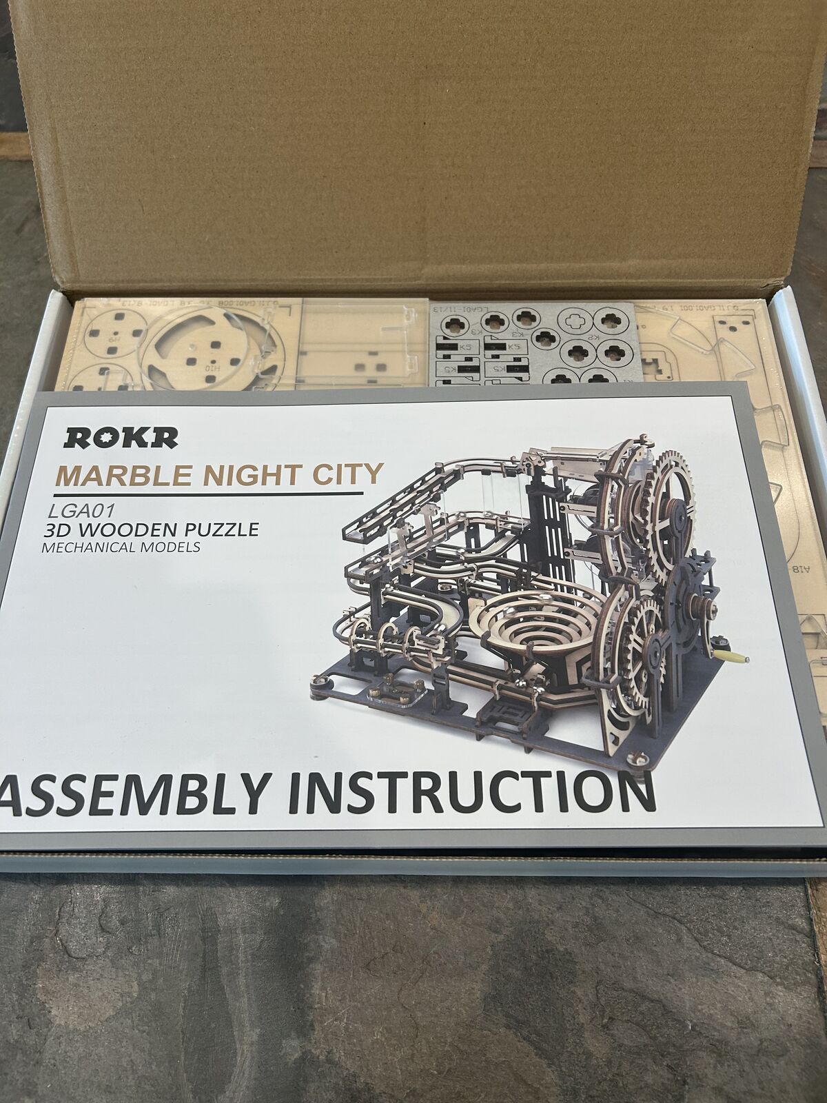 Rokr Marble Night City 3 D wooden puzzle