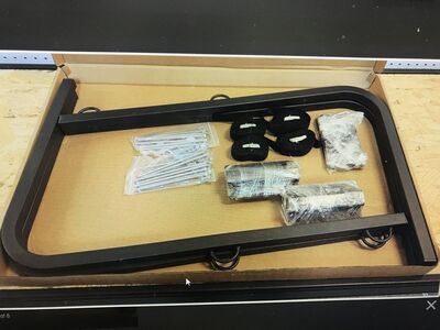 Bumper mount tote carrier gear rack