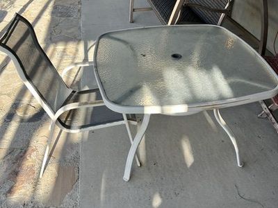 Patio table and one chair, free
