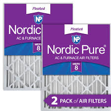 Nordic Pure 20x20x4 Pleated MERV 12 Air Filters 2-pack #96829