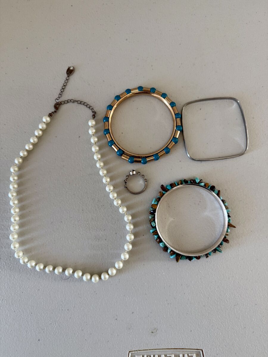 Costume Jewelry Turquoise Bracelets Necklace Ring