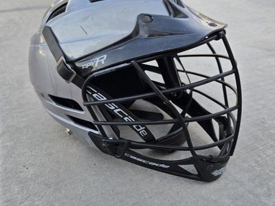 Cascade CPV-R Lacrosse Helmet Silver with Black Face Mask MLL Official