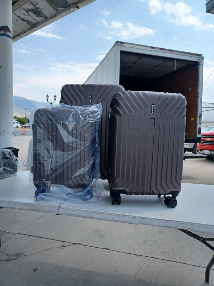 SPACE 3-Piece Hardside Spinner Luggage Set - Brown
