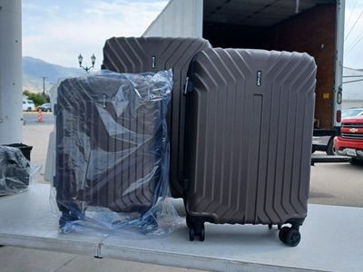 SPACE 3-Piece Hardside Spinner Luggage Set - Brown