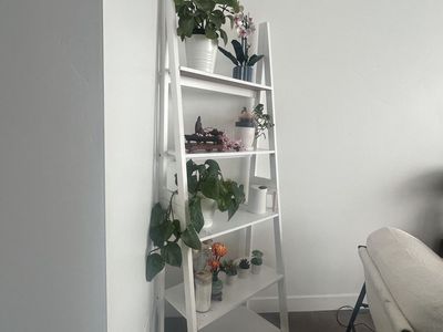 tiered ladder shelf