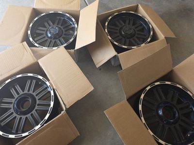 20” Black Truck Wheels 6-lug – came off Ford F-150