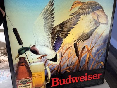 Vintage Budweiser Mallard Ducks Neo -Neon Beer light up sign.