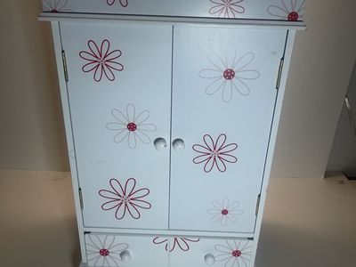 Emily Rose Wooden Wardrobe for an 18-Inch Doll