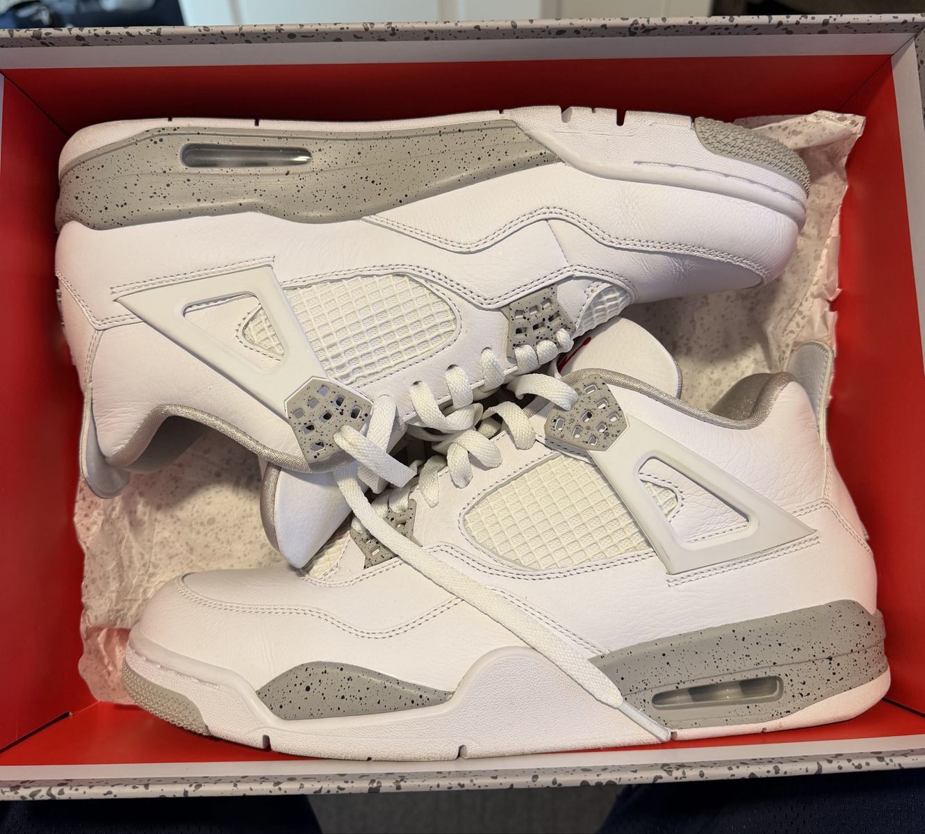 Nike Air Jordan 4 Retro White Oreo Size 11 CT8527-100 Sneaker