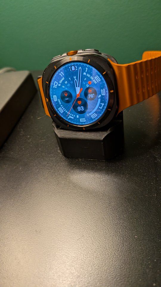 Samsung Galaxy Watch Ultra with Orange Band