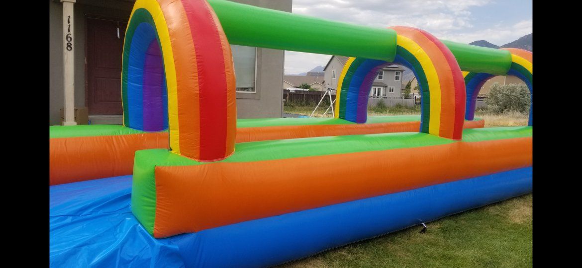 bounce houses slip n slide