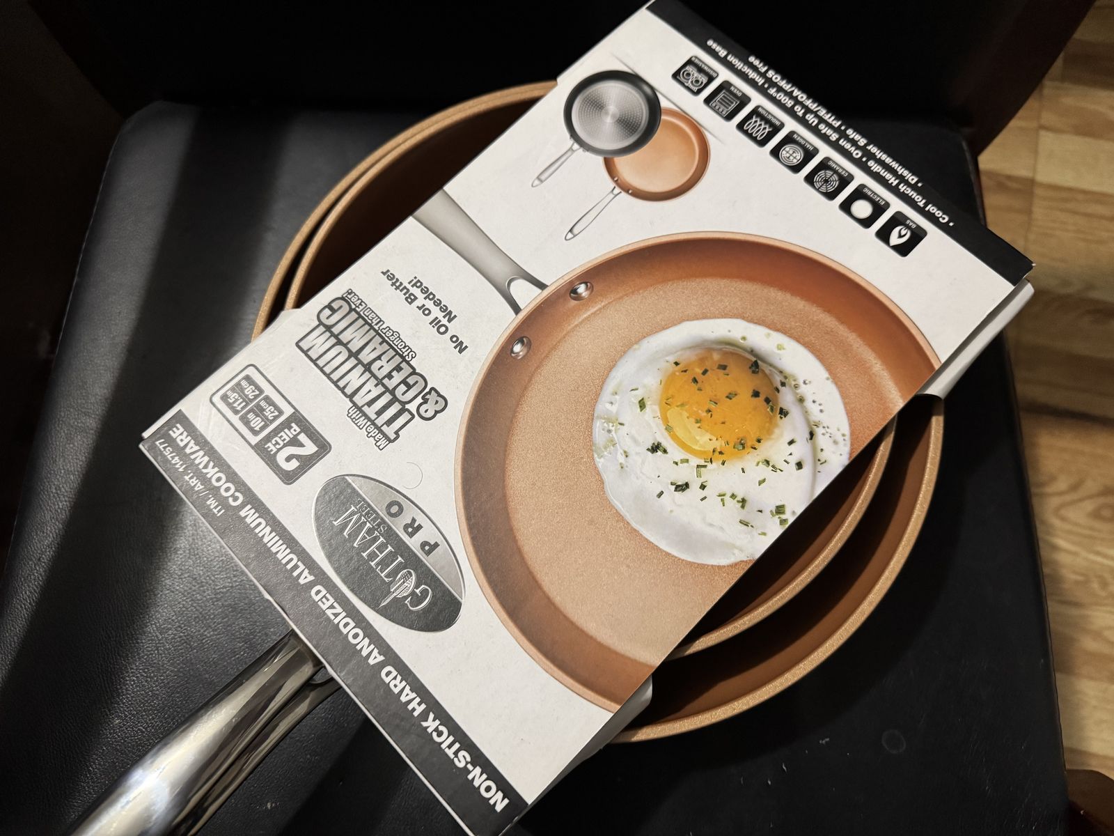 New Gotham Steel Pro Hard Anodized Nonstick 2 Pack