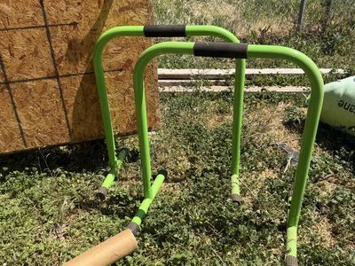 Lebert Fitness Equalizer Total Body Strengthener Dip Station Parallel Bars Green