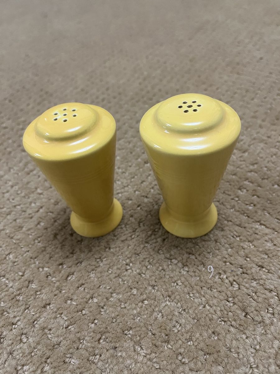 Beautiful Vintage Harliquin Salt and Pepper Shakers - 1930's