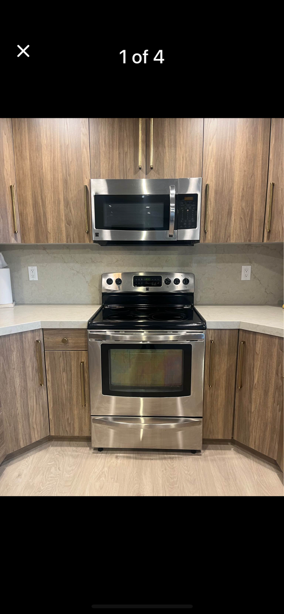 Appliance Set - Clean and works! Dishwasher, Range, Over Range Microwave