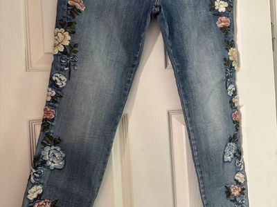Driftwood Embroidered Jeans