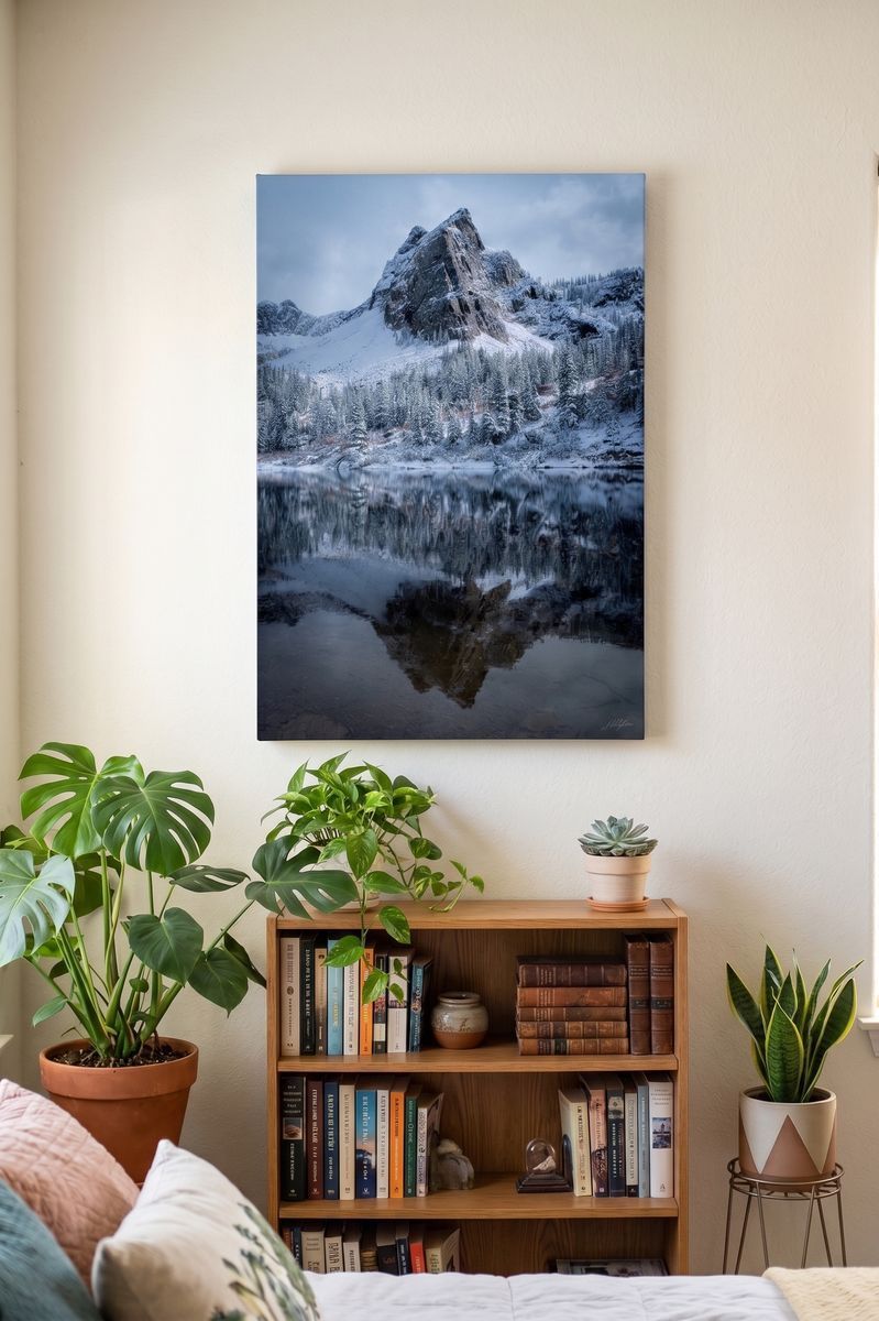 20x30 Fine Art Metal Print – "Sundial Peak Reflection" (Signed by Local Artist)