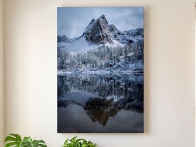 20x30 Fine Art Metal Print – "Sundial Peak Reflection" (Signed by Local Artist)