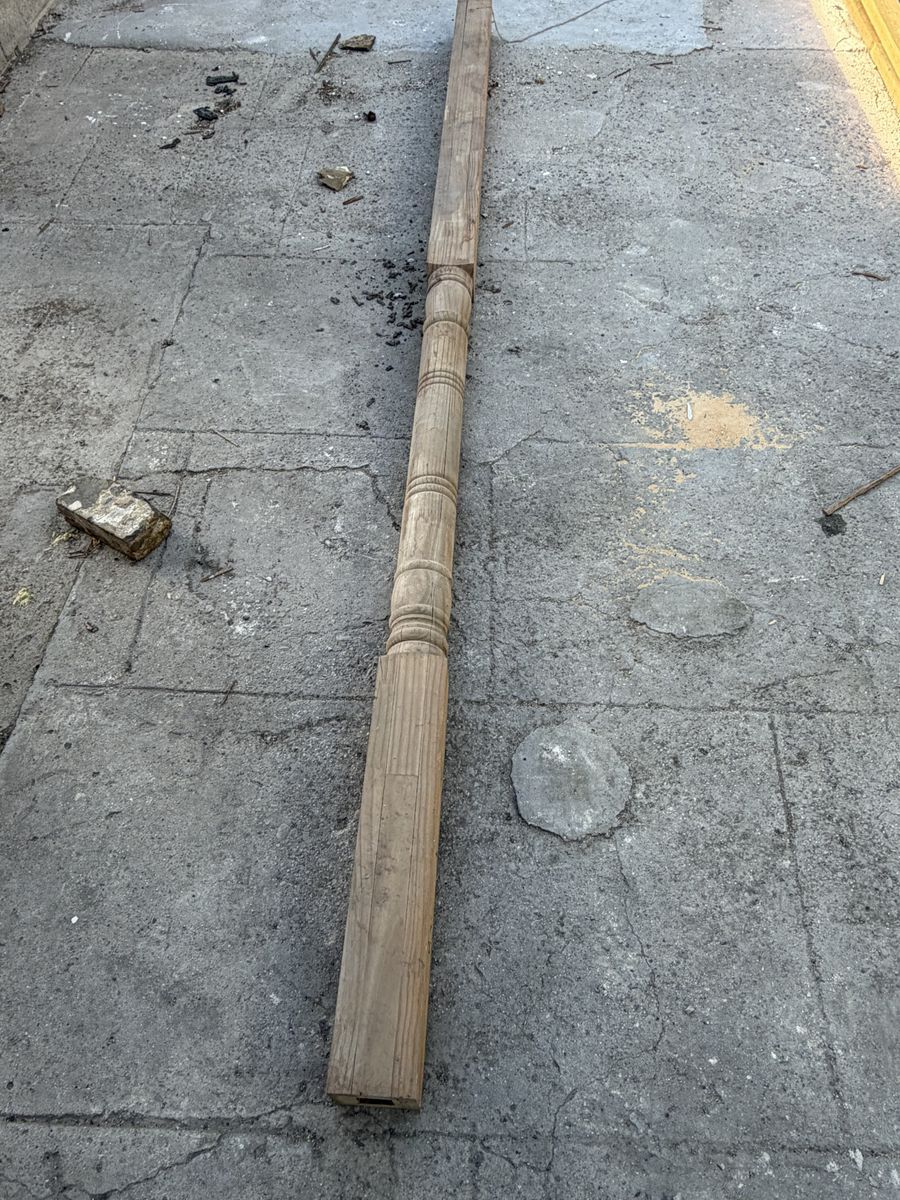 Vintage wood columns