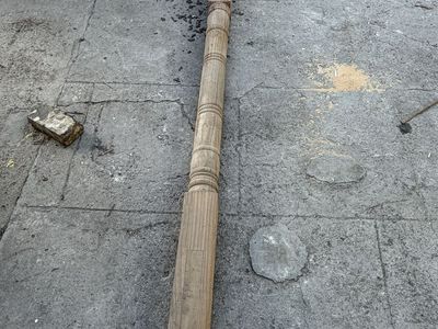 Vintage wood columns