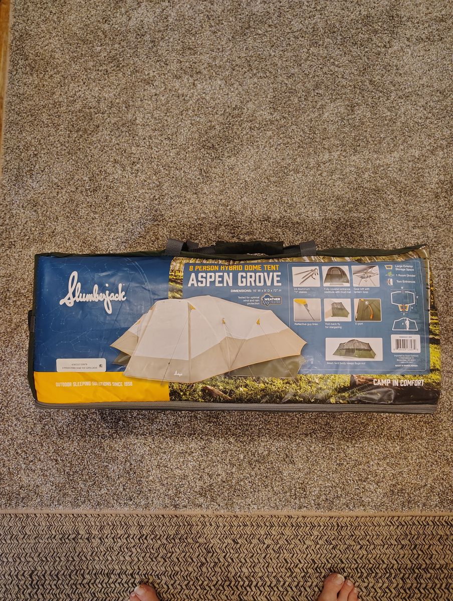 Slumberjack Aspen Grove 8 Person Hybrid Dome Family Camping Tent