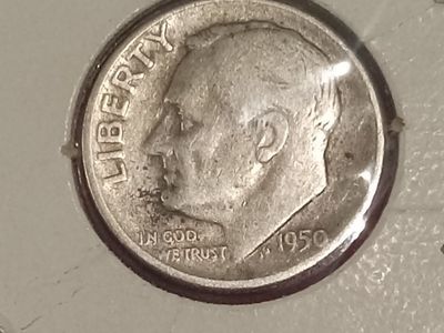 1950 Silver Dime